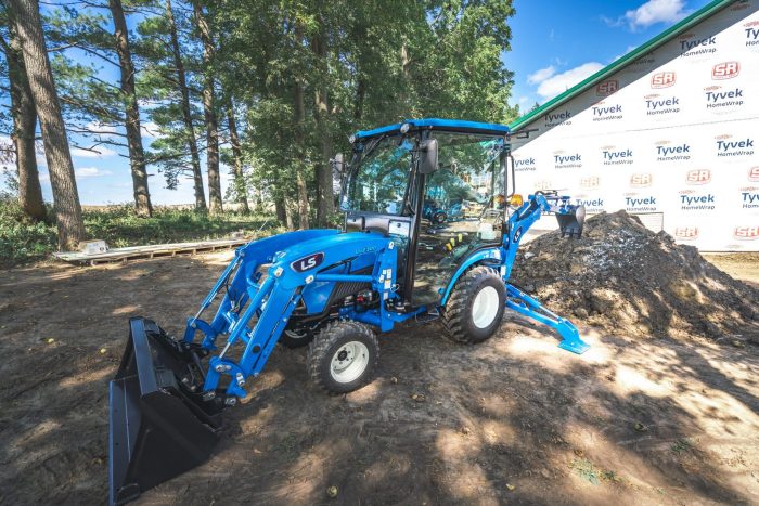 LS Tractor outside