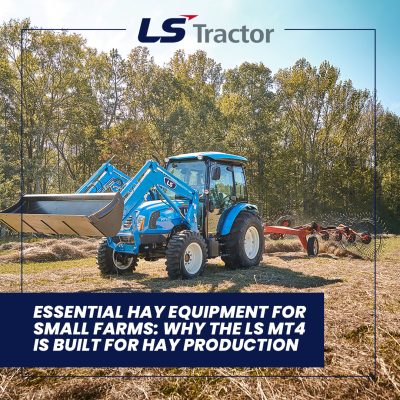 LS MT2 Tractor Hay Production