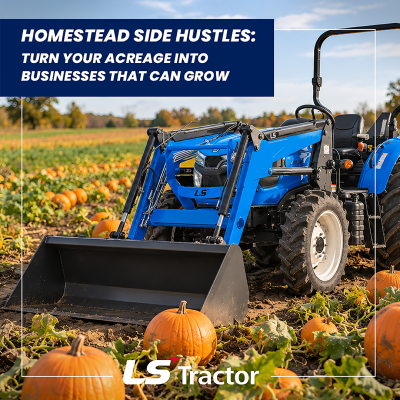 Homestead Pumpkin Patch Business LS Tractor MT4